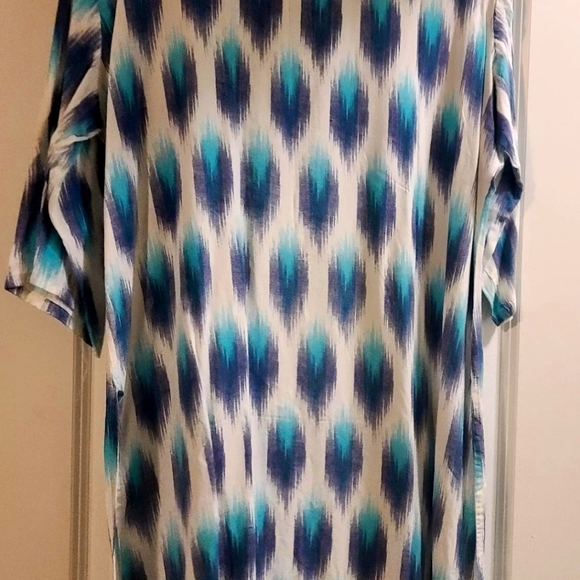 Womens Tunic multi color white blue - Picture 2 of 3